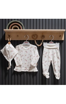 Tiffany Baby & Kids Tiffany Baby Purple Grape Theme 3'lü Takım 47020 Ekru Tiffany Baby & Kids Tiffany Baby Purple Grape Theme 3'lü Takım 47020 Ekru