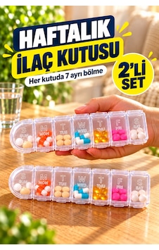 2 Adet Haftalık İlaç Ve Hap Kutusu 7 Gün Şeffaf Vitamin Saklama Kabı Seyahat Düzenleyici 16 X 3,5 Cm 2 Adet Haftalık İlaç Ve Hap Kutusu 7 Gün Şeffaf Vitamin Saklama Kabı Seyahat Düzenleyici 16 X 3,5 Cm