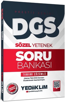 Yediiklim 2026 Dgs Prestij Serisi Sözel Yetenek Tamamı Çözümlü Soru Bankası Yediiklim 2026 Dgs Prestij Serisi Sözel Yetenek Tamamı Çözümlü Soru Bankası