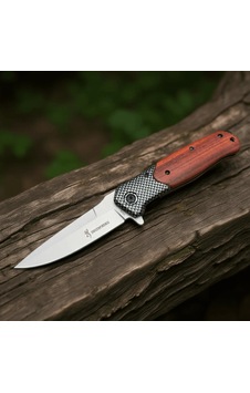 Knivox Browning Da353 Damalı Ahşap Kabze Auto Kamp Çakısı Kahverengi Knivox Browning Da353 Damalı Ahşap Kabze Auto Kamp Çakısı Kahverengi