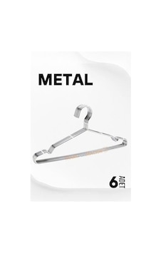 Modacar Metal Elbise Askısı Ekonomik 6 Adet Askı Seti Çok Renkli Modacar Metal Elbise Askısı Ekonomik 6 Adet Askı Seti Çok Renkli