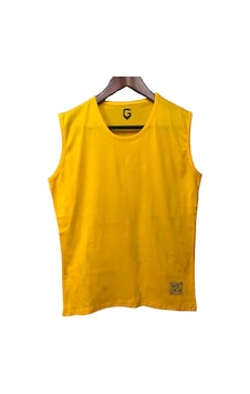 Top Glory Basic Tank Top Kolsuz Sporcu Tshirt (532150253) Sarı Top Glory Basic Tank Top Kolsuz Sporcu Tshirt (532150253) Sarı