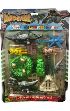 Demir Toys Dinazor Seti Helikopterli Demir Toys Dinazor Seti Helikopterli