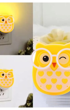 Baykus Led Gece Lambası Açık Sarı Baykus Led Gece Lambası Açık Sarı