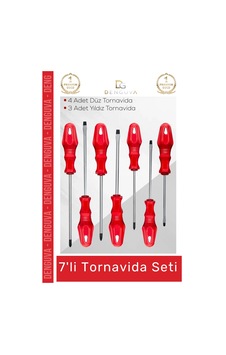 Tornavidaseti Profesyonel Tamir Onarım Ergonomik Dayanıklı Çelik Takımı 4 Düz 3 Yıldız 7'li Tornavi Tornavidaseti Profesyonel Tamir Onarım Ergonomik Dayanıklı Çelik Takımı 4 Düz 3 Yıldız 7'li Tornavi