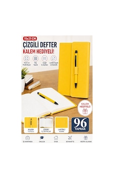 Kaliteli Kapaklı Lastikli Not Defteri A5 15x20cm 1 Adet Lizz Sf3kl Sert Kapak Ciltli 96 Yaprak Çizgili Tükenmez Kalem Sarı Kaliteli Kapaklı Lastikli Not Defteri A5 15x20cm 1 Adet Lizz Sf3kl Sert Kapak Ciltli 96 Yaprak Çizgili Tükenmez Kalem Sarı