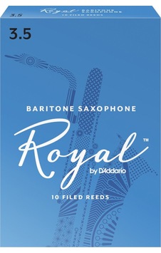 D'addario Rlb1035 Royal Bariton Saksafon Kamışı No: 3.5 Profesyonel - 10'lu Paket İleri Seviye Bariton Çalıcıları İçin Güçlü Ve Kararlı Ton
