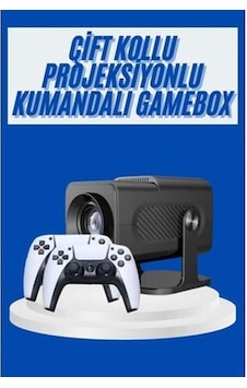 4k Android Smart Wi-fi Çift Kollu Projeksiyon Game Box Kumandalı Taşınabilir-16017