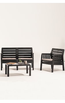 Lara / 2 1 S Bahçe Takımı Balkon - Bahçe - Teras Mobilyası / Antrasit Gri Lara / 2 1 S Bahçe Takımı Balkon - Bahçe - Teras Mobilyası / Antrasit Gri