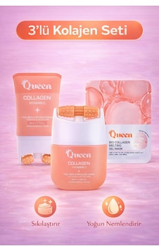 3 Lü Kolajen Cilt Bakım Seti Nemlendirici, Sıkılaştırıcı, Anti-aging Etkili Vitamin C Li Yüz & Boyun Kremi + Jel Maske 3 Lü Kolajen Cilt Bakım Seti Nemlendirici, Sıkılaştırıcı, Anti-aging Etkili Vitamin C Li Yüz & Boyun Kremi + Jel Maske
