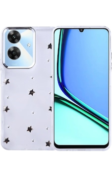 Realme Note 60 Kılıf Airbag Tasarımlı Simli Şeffaf Zore Kutup Kapak Yıldız Realme Note 60 Kılıf Airbag Tasarımlı Simli Şeffaf Zore Kutup Kapak Yıldız