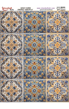 Pirinç Dekopaj Kağıdı 30x42cm Pt-3420 Pirinç Dekopaj Kağıdı 30x42cm Pt-3420