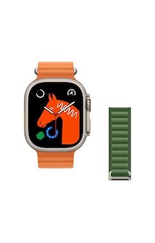 Watch 8 Ultra 49mm Amax Ultra Akıllı Nfc - Gps - Kablosuz Şarj Turuncu Kordonunu Seç Watch 8 Ultra 49mm Amax Ultra Akıllı Nfc - Gps - Kablosuz Şarj Turuncu Kordonunu Seç