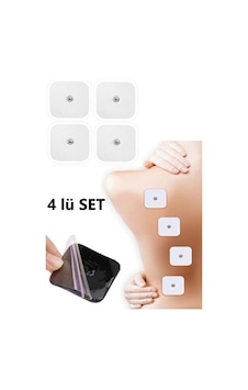 4 Adet Kendinden Yapışkanlı Tens Cihazı Çıtçıtlı Yedek Elektrot 5x5 Tens Pedi Elektrod Kare Tens Ped 4 Adet Kendinden Yapışkanlı Tens Cihazı Çıtçıtlı Yedek Elektrot 5x5 Tens Pedi Elektrod Kare Tens Ped