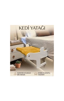 Mobilya Dostu-yer Kaplamaz-kedi Yatağı Askılı Model Sarı Mobilya Dostu-yer Kaplamaz-kedi Yatağı Askılı Model Sarı