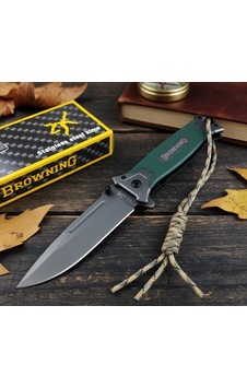Knivox Browning 364 İpli Haki Kamp Çakısı Knivox Browning 364 İpli Haki Kamp Çakısı