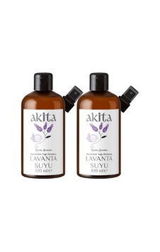 Akita Doğal Yağı Alınmamış Cam Şişe Lavanta Suyu 2 x 100 ML Akita Doğal Yağı Alınmamış Cam Şişe Lavanta Suyu 2 x 100 ML