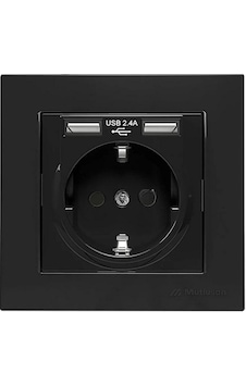 Mutlusan Çift Usb Priz 2.4ah Karavan Usb Priz - Siyah Mutlusan Çift Usb Priz 2.4ah Karavan Usb Priz - Siyah