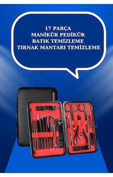 17 Parça El Ayak Bakım Seti Tırnak Temizleme Manikür Pedikür Cımbız Törpü Tırnak Makası - Htctd17parçamanikürseti3 17 Parça El Ayak Bakım Seti Tırnak Temizleme Manikür Pedikür Cımbız Törpü Tırnak Makası - Htctd17parçamanikürseti3