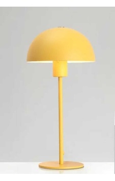 Mylights 20 Cm Baslıklı Masa Lambası Abajır Köse Lambası Yatak Od Siyah