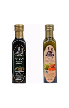 Tyche Ralila Talkım Organik Zencefil ve Zerdeçallı Elma Sirkesi + Servi Kozalak Şurubu 2 x 250 ML