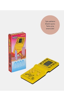 Taşınabilir Mini Oyun Konsolu İle Retro Tetris Eğlencesi Sarı Taşınabilir Mini Oyun Konsolu İle Retro Tetris Eğlencesi Sarı