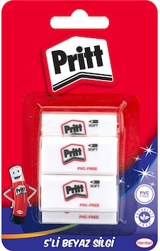 Pritt Beyaz Silgi 5'li Blister Pritt Beyaz Silgi 5'li Blister