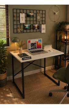 Smart Çalışma Masası Bilgisayar Masası Ofis Masası Minimal Tasarım Beyaz Smart Çalışma Masası Bilgisayar Masası Ofis Masası Minimal Tasarım Beyaz