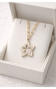 Altın Renk Çelik Yıldız Kolye Model 16 Zirkon Taşlı, Kararma Yapmaz, Şık Ve Günlük Kullanıma Uygun Kadın Kolyesi Gold Altın Renk Çelik Yıldız Kolye Model 16 Zirkon Taşlı, Kararma Yapmaz, Şık Ve Günlük Kullanıma Uygun Kadın Kolyesi Gold