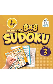 8x8 Çıkartmalı Sudoku - 3- Pötikare Yayınları 8x8 Çıkartmalı Sudoku - 3- Pötikare Yayınları