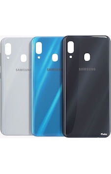 Samsung Uyumlu A20 - A205 Arka Kapak Batarya Pil Kapağı Siyah