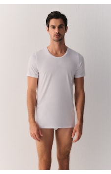 Suwen Smart Cotton Modal T-shirt Sw0004607f101 Beyaz Suwen Smart Cotton Modal T-shirt Sw0004607f101 Beyaz