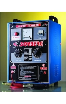 SOYBERG 12V-48V ŞARJ REDRESÖRÜ 25A (AKÜ ŞARJ CİHAZI) (AMPER AYARLI)