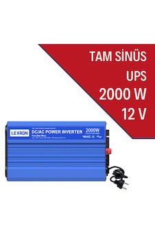 Lexron 12v Volt-2000w Watt Ups Tam Sinüs İnverter Lexron 12v Volt-2000w Watt Ups Tam Sinüs İnverter