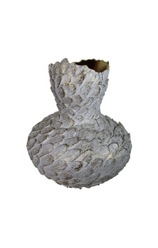 Tombul Tüy Vazo C 4056 Beyaz