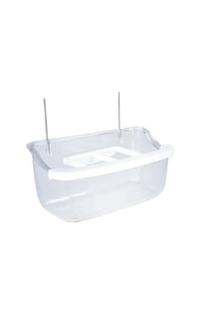 Şeffaf Telli Izgaralı Kuş Yemliği - 10 Cm, 32 Adet Şeffaf Telli Izgaralı Kuş Yemliği - 10 Cm, 32 Adet