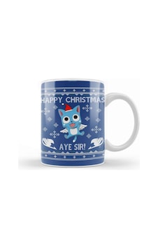 Happy Fairy Tail Aye Sir Christmas Knit Kupa Bardak Porselen Karışık Happy Fairy Tail Aye Sir Christmas Knit Kupa Bardak Porselen Karışık