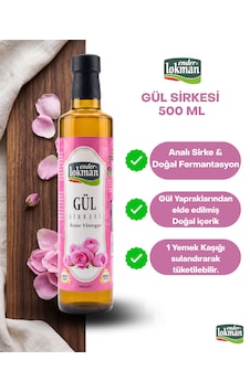 Gül Sirkesi 500ml Doğal Fremantasyon Gül Sirkesi 500ml Doğal Fremantasyon