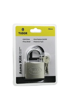 Tudor Td-cs50mm Vakumlu Yıldız & Çivi Anahtarlı 50 Mm Gri Kısa Kancalı Çelik Asma Kilit- 12'li Paket Diğer Tudor Td-cs50mm Vakumlu Yıldız & Çivi Anahtarlı 50 Mm Gri Kısa Kancalı Çelik Asma Kilit- 12'li Paket Diğer