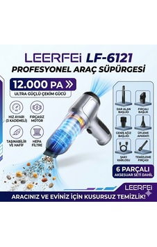 Leerfeı Lf-6121 Profesyonel Araç Süpürgesi