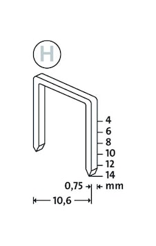 Novus H Tip 37/10mm Süper Sert Zımba Teli 1000 Li Paket