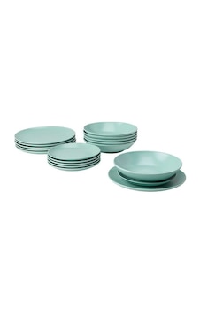 Ikea Fargklar Seramik 6 Kişilik 18 Parça Yemek Takımı 20-26 Cm Turkuaz Yuvarlak Ikea Fargklar Seramik 6 Kişilik 18 Parça Yemek Takımı 20-26 Cm Turkuaz Yuvarlak