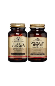 Solgar Biotin 5000 Mcg 50 Kapsül+ Quercetin Complex 50 Kapsül Solgar Biotin 5000 Mcg 50 Kapsül+ Quercetin Complex 50 Kapsül