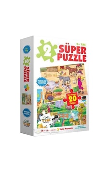 2 Süper Puzzle / Çiftlik Hayvanları – Vahşi Hayvanlar (Kutulu) 2 Süper Puzzle / Çiftlik Hayvanları – Vahşi Hayvanlar (Kutulu)