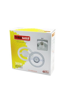 Nisaluce Eamp-059/kb Mika Kristal Plastik Cam Simit Model Led Ampul 30w E27 Beyaz 650