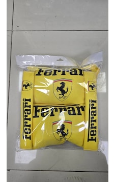 Ferrari İkili Yastık Ve Kemer Kılıfı Seti Ve Vites Polari