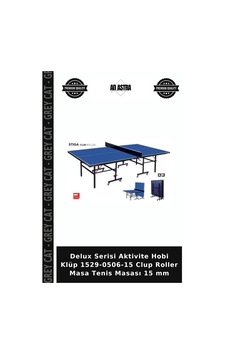 Delux Serisi Aktivite Hobi Klüp 1529-0506-15 Clup Roller Masa Tenis Masası 15 Mm Delux Serisi Aktivite Hobi Klüp 1529-0506-15 Clup Roller Masa Tenis Masası 15 Mm