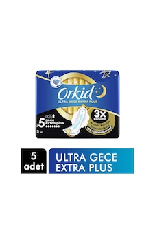 Orkid Hijyenik Ped Ultra Gece Ekstra Plus 5'li
