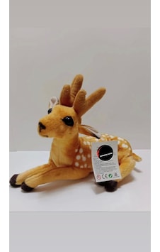 Sesli Geyik Peluş 35 Cm Kahverengi