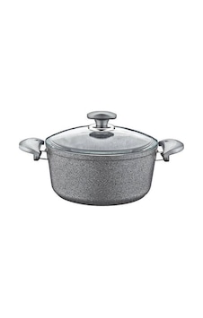 Oms Collection 24X12 cm Granit Derin Tencere Gri Oms Collection 24X12 cm Granit Derin Tencere Gri